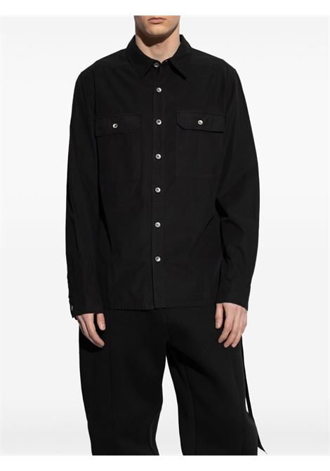 Black drawstring shirt Rick owens drkshdw - men RICK OWENS DRKSHDW | DU01E3296P09